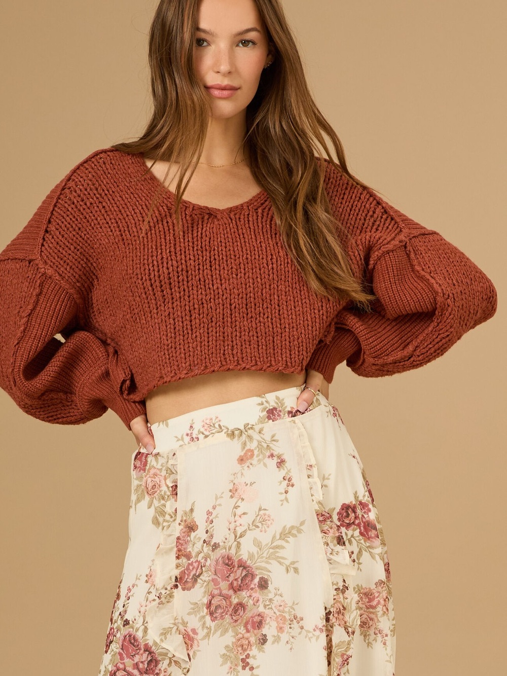 Altar'd State Laney Cropped Sweater